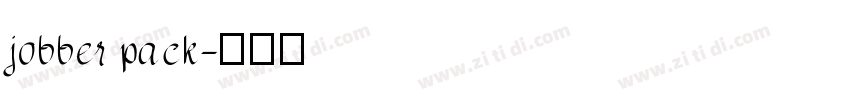jobber pack字体转换